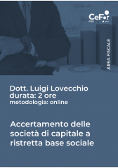 Accertamento Delle Società Di Capitale A Ristretta Base Sociale Accertamento Delle Società Di Capitale A Ristretta Base Sociale