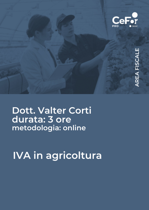 IVA in agricoltura 2022