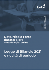 Legge Di Bilancio 2021 E Novità Di Periodo Legge Di Bilancio 2021 E Novità Di Periodo