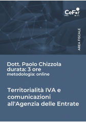 Territorialità Iva E Comunicazioni All'agenzia Delle Entrate Territorialità Iva E Comunicazioni All'agenzia Delle Entrate