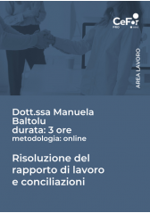 Risoluzione Del Rapporto Di Lavoro E Conciliazioni Risoluzione Del Rapporto Di Lavoro E Conciliazioni