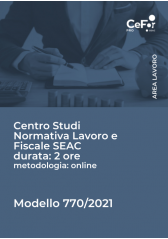 Modello 770/2021 Modello 770/2021