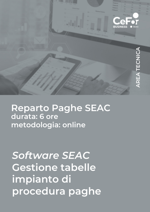 Software SEAC - Gestione Tabelle Impianti di Procedura