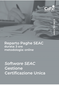 Software SEAC - Gestione Certificazione Unica 2023