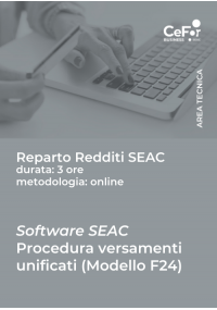 Suite Redditi SEAC - Procedura Versamenti Unificati 2024