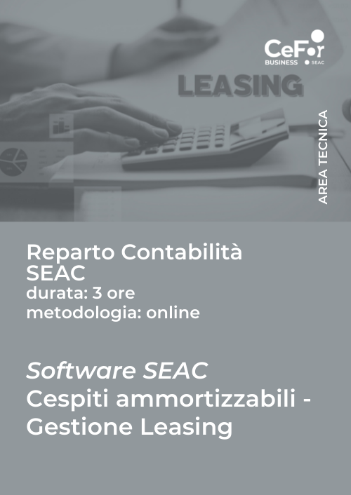 Software SEAC - Cespiti Ammortizzabili / Gestione Leasing