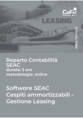 Software Seac - Cespiti Ammortizzabili / Gestione Leasing