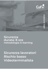 Corso Sicurezza - Lavoratori Rischio Basso - Videoterminalista (8 Ore) Corso Sicurezza - Lavoratori Rischio Basso - Videoterminalista (8 Ore)